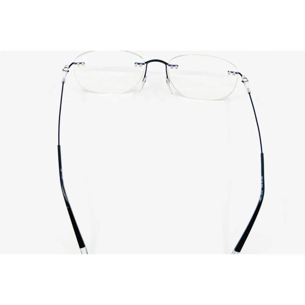 Silhouette Eyeglasses Mens Black Rimless Titan Lightweight Austria 51-17-140